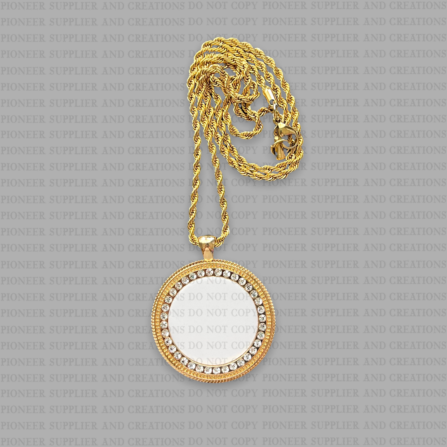 Diamond Circle Necklace Sublimation Blank