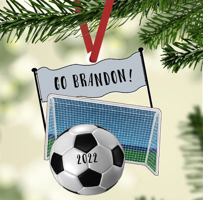 Soccer Shaped Ornament Sublimation Blank | TB