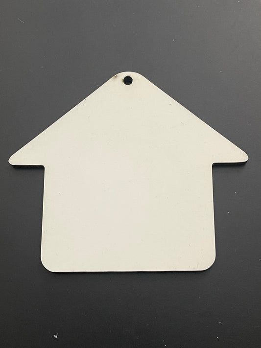 New Home Shaped Ornament Sublimation Blank