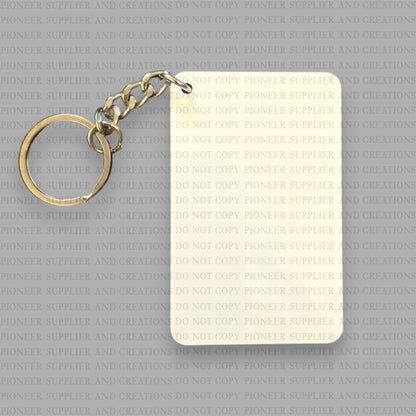 Book Bag Keychain Sublimation Blank