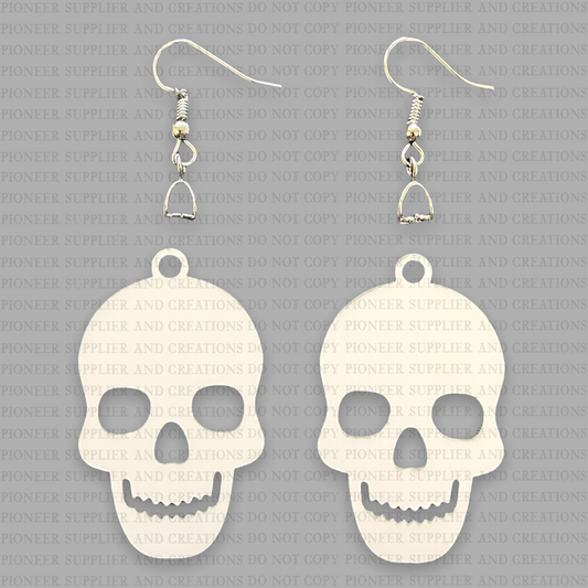 Skull Shaped Earring Sublimation Blanks - Pioneer Supplier & Creations