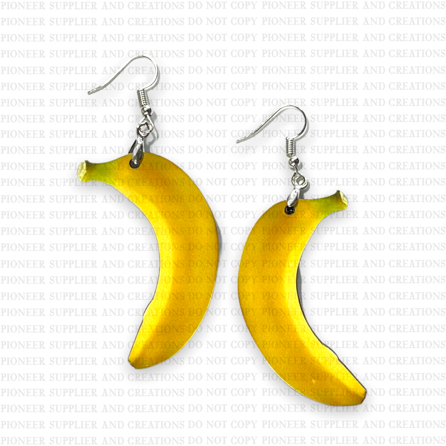 Banana Shaped Earring Sublimation Blanks
