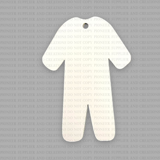 Pajama Ornament Sublimation Blank