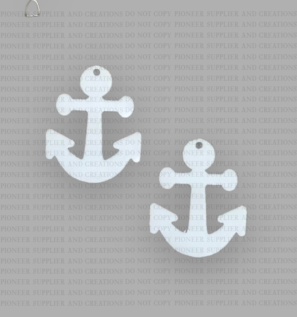 Anchor Shaped Earring Sublimation Blanks - Pioneer Supplier & Creations