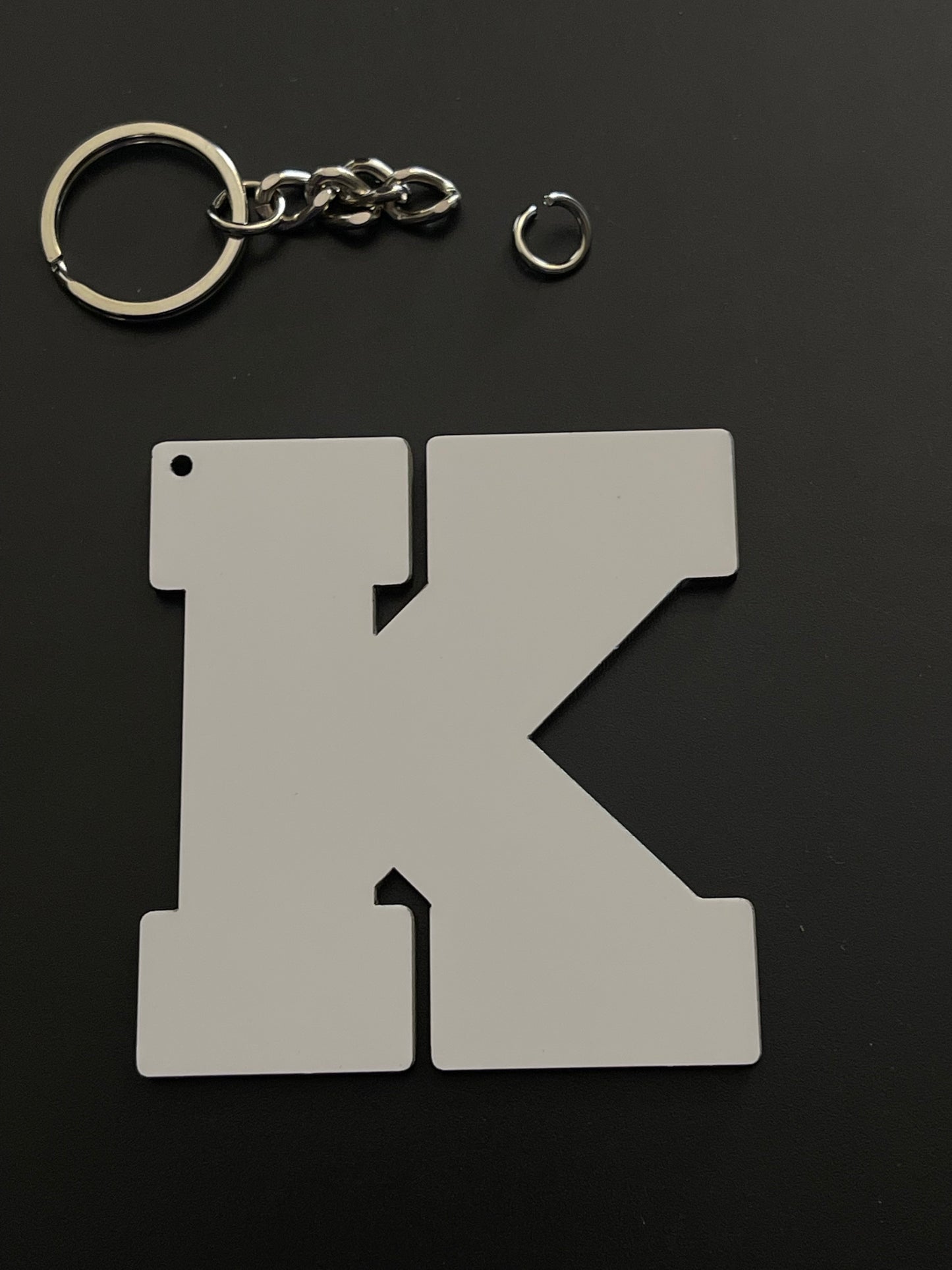 Varsity Alphabet Letter Keychain Sublimation Blank