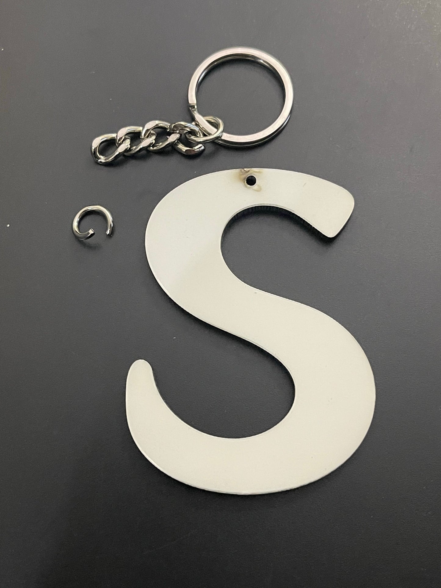 Groovy Initial Keychain Sublimation Blank