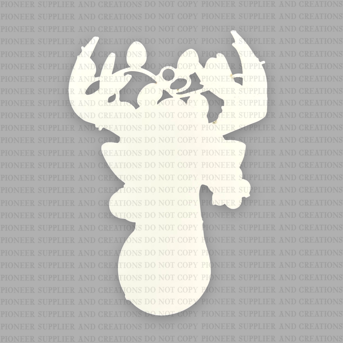 Rudolph Buck Shaped Ornament Sublimation Blank | Exclusive Southern Draw