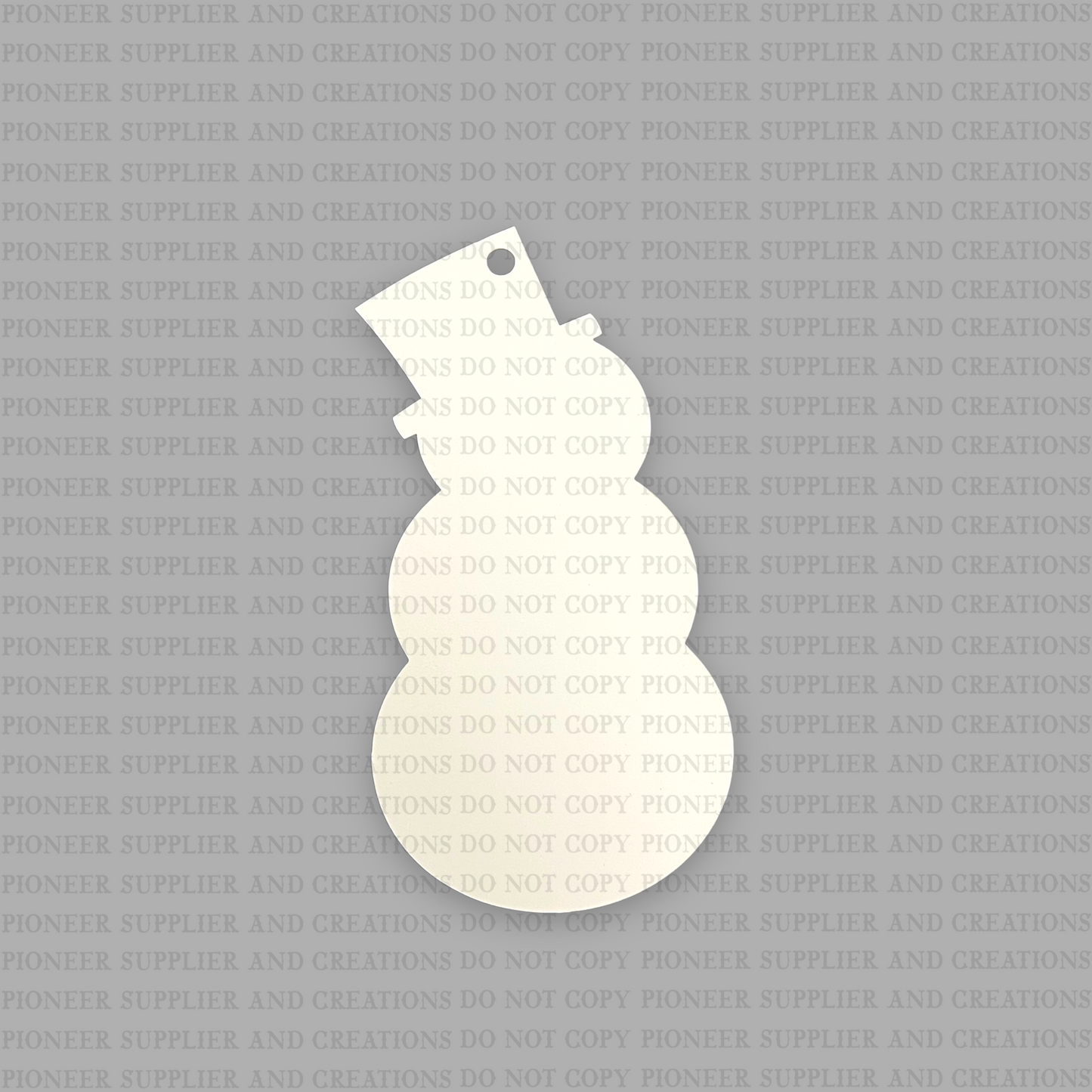 Snowman Shaped Ornament Sublimation Blank