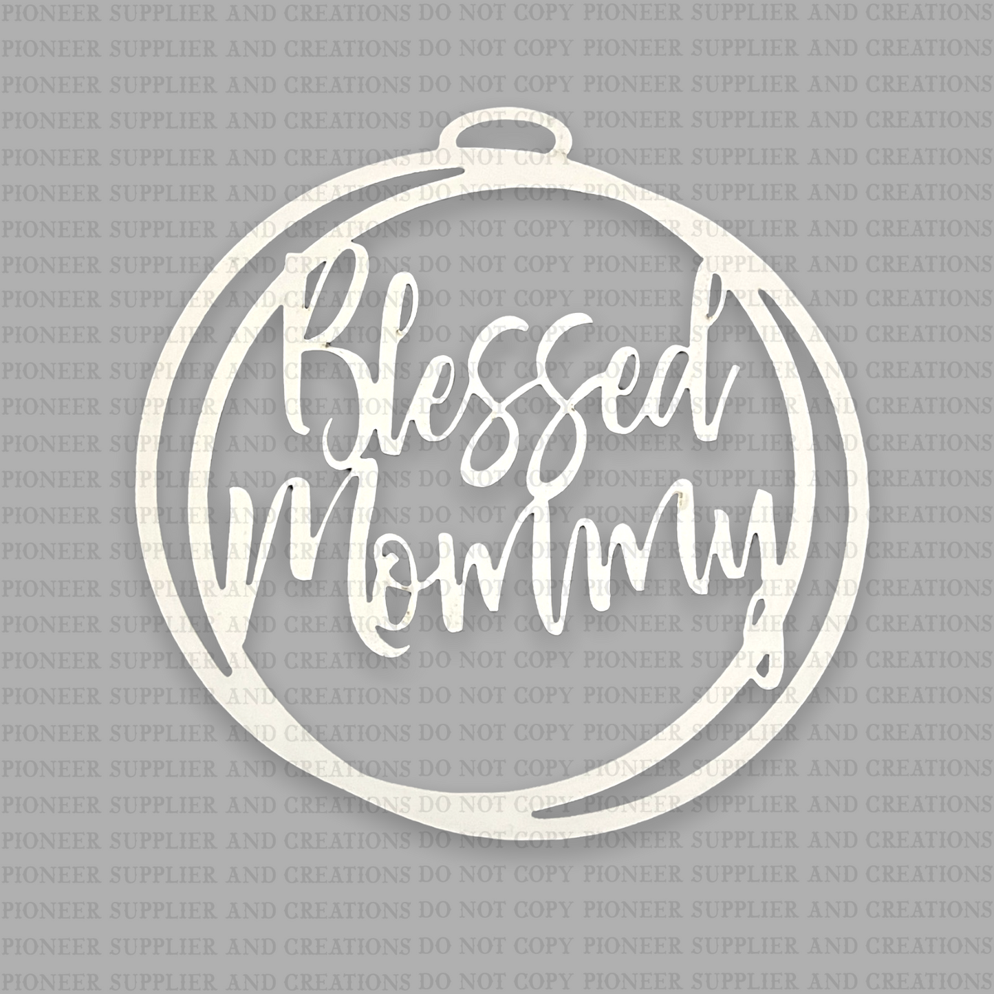 Blessed Mommy Car Charm Sublimation Blank