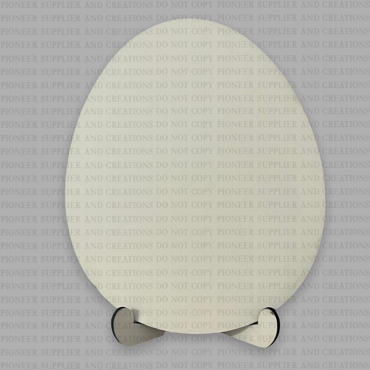 Egg Shaped Photo Panel with Stand Sublimation Blank - Pioneer Supplier & Creations