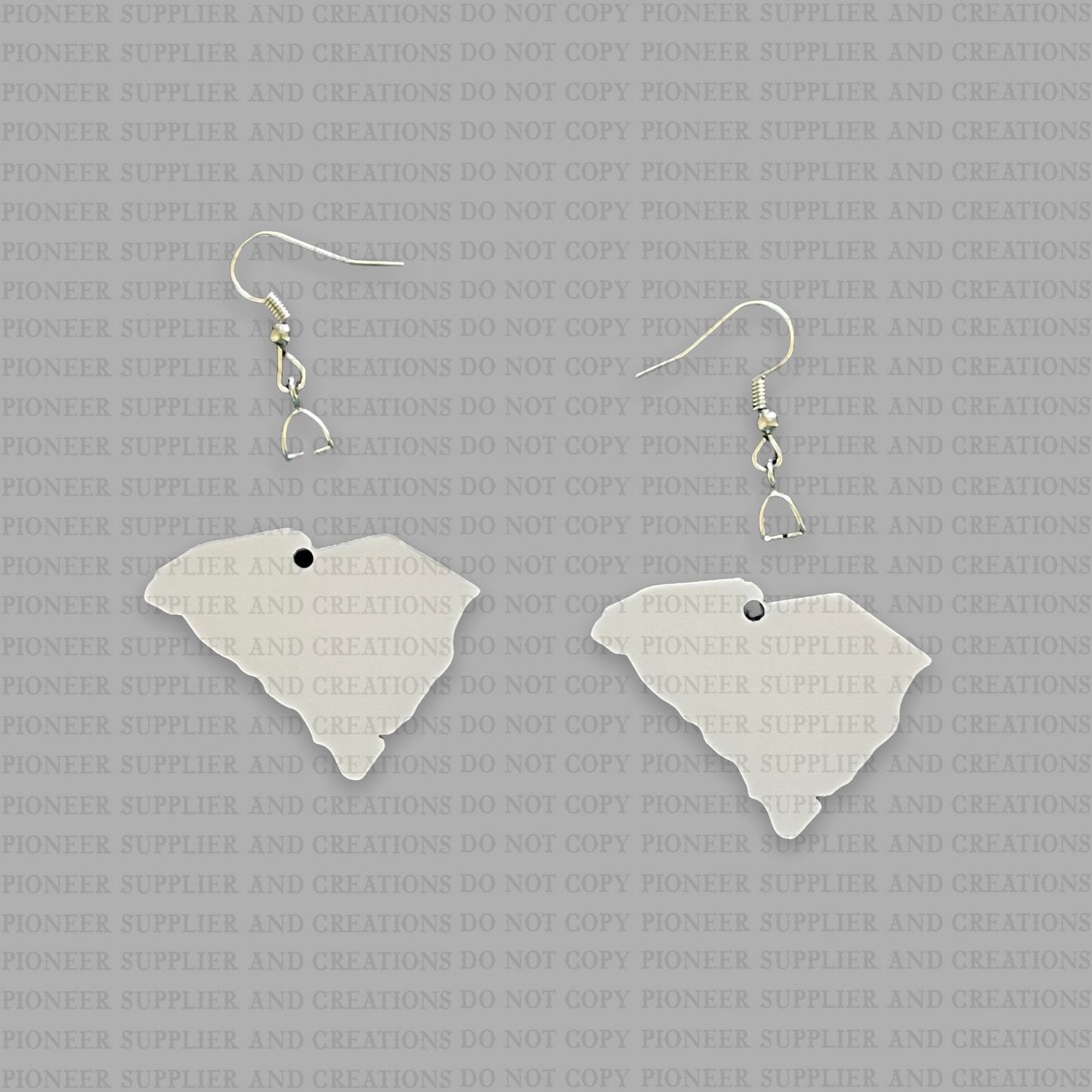 South Carolina | State | Shaped Earring Sublimation Blanks