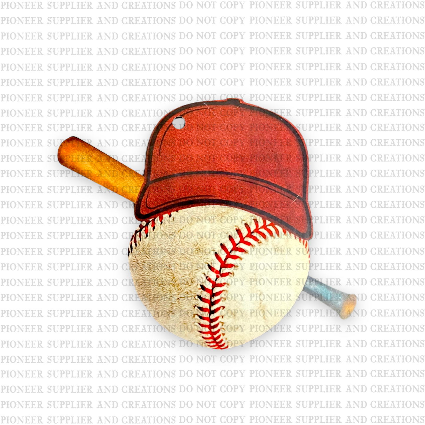 Baseball Shaped Ornament Sublimation Blank | TB