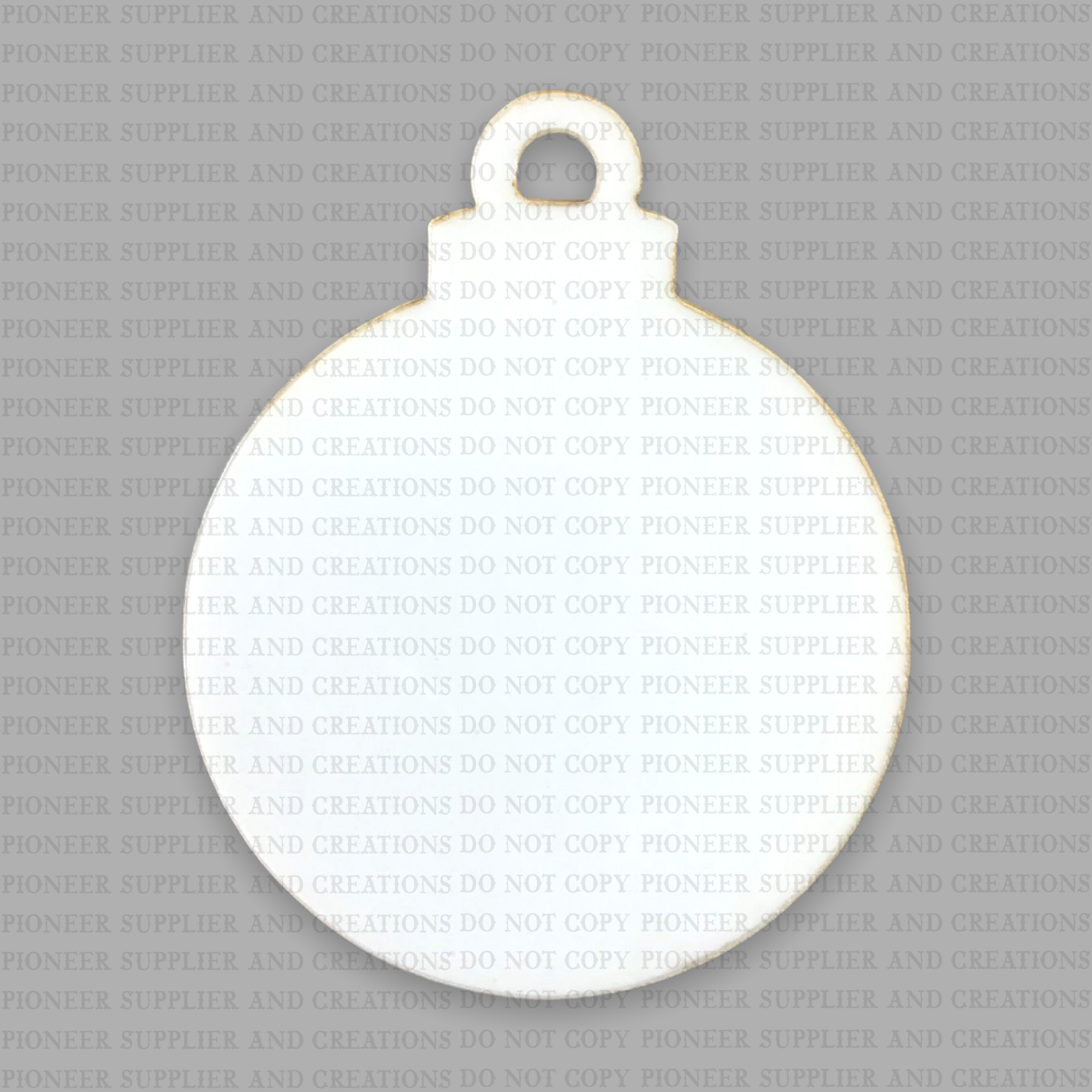 Christmas Ball Shaped Ornament Sublimation Blank - Pioneer Supplier & Creations