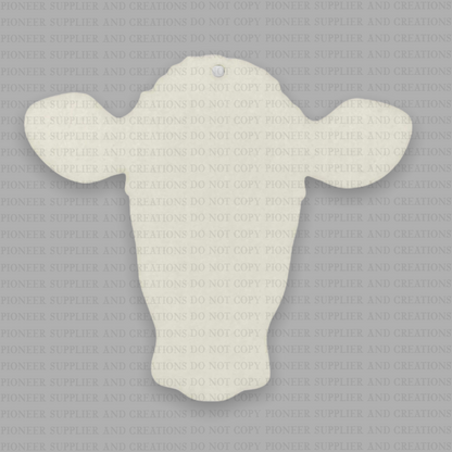 Cow Head Shaped Air Freshener Sublimation Blank - Pioneer Supplier & Creations