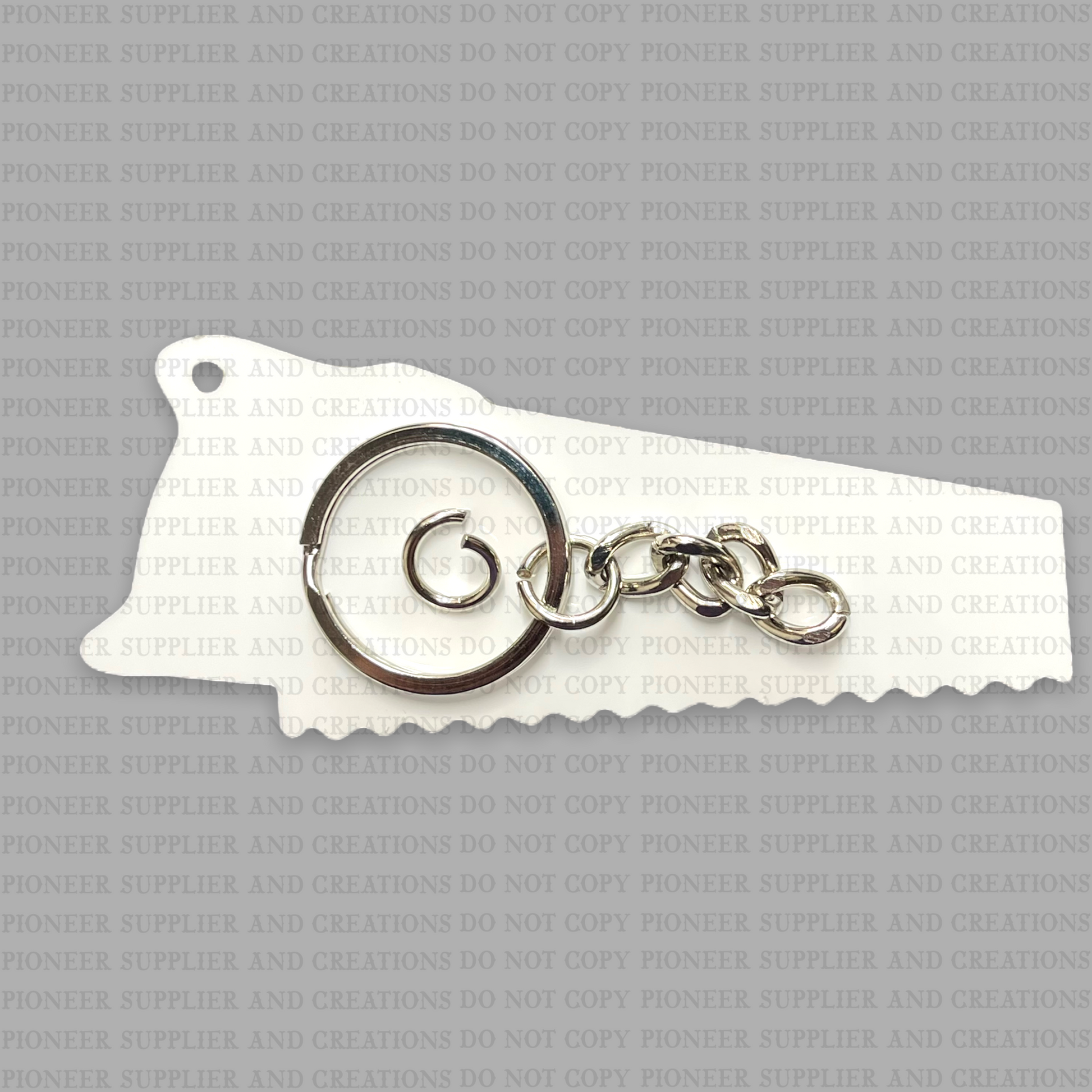 Hand Saw Shaped Keychain Sublimation Blank - Pioneer Supplier & Creations