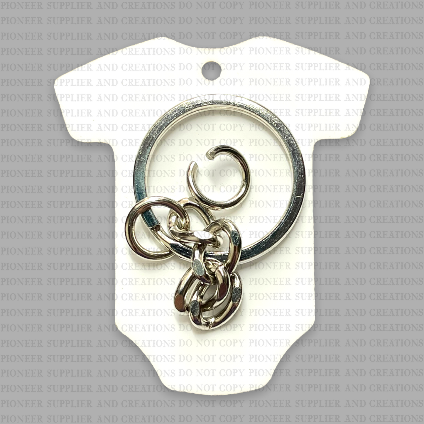 Baby Onesie Shaped Keychain Sublimation Blank - Pioneer Supplier & Creations