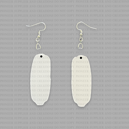 Corn on Cob Shaped Earring Style 2 Sublimation Blanks
