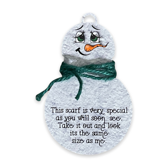 Snowman Height Ornament Sublimation Blank