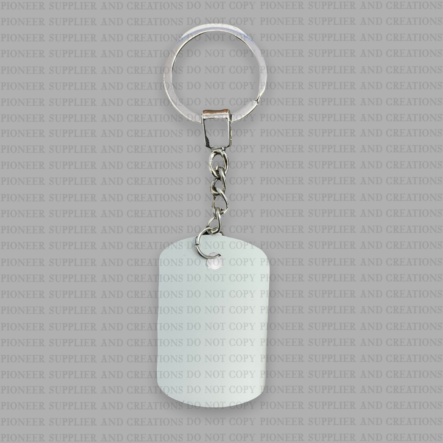 Dog Tag Aluminum Keychain Sublimation Blank - Pioneer Supplier & Creations