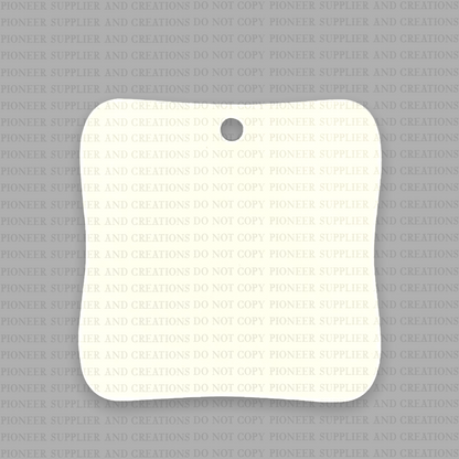 Rounded Square Shaped Ornament Sublimation Blank - Pioneer Supplier & Creations