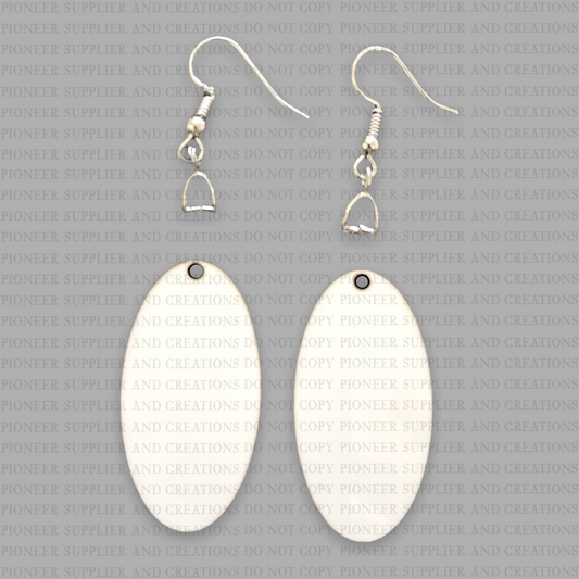 Oval Shaped Earring Sublimation Blanks - Pioneer Supplier & Creations
