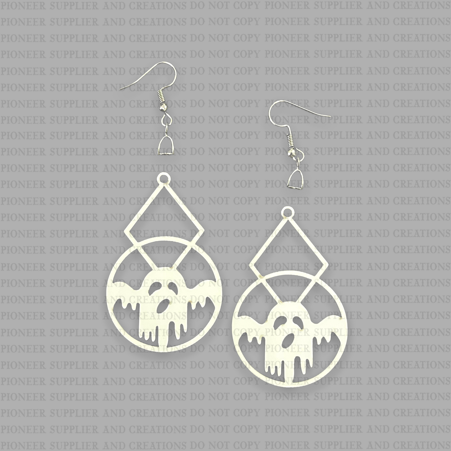 Ghost Shaped Earring Sublimation Blanks