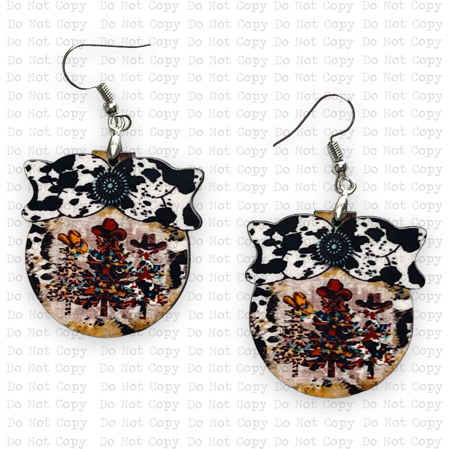 Bow Shaped Ornament Earring Sublimation Blanks | Sheila Long