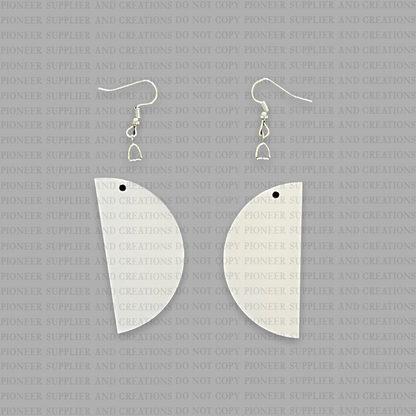 Meat Pie Shaped Earring Sublimation Blanks