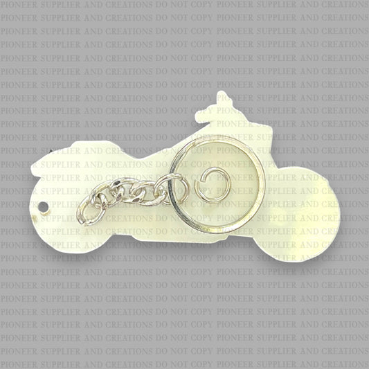 Motorcycle Keychain Sublimation Blank