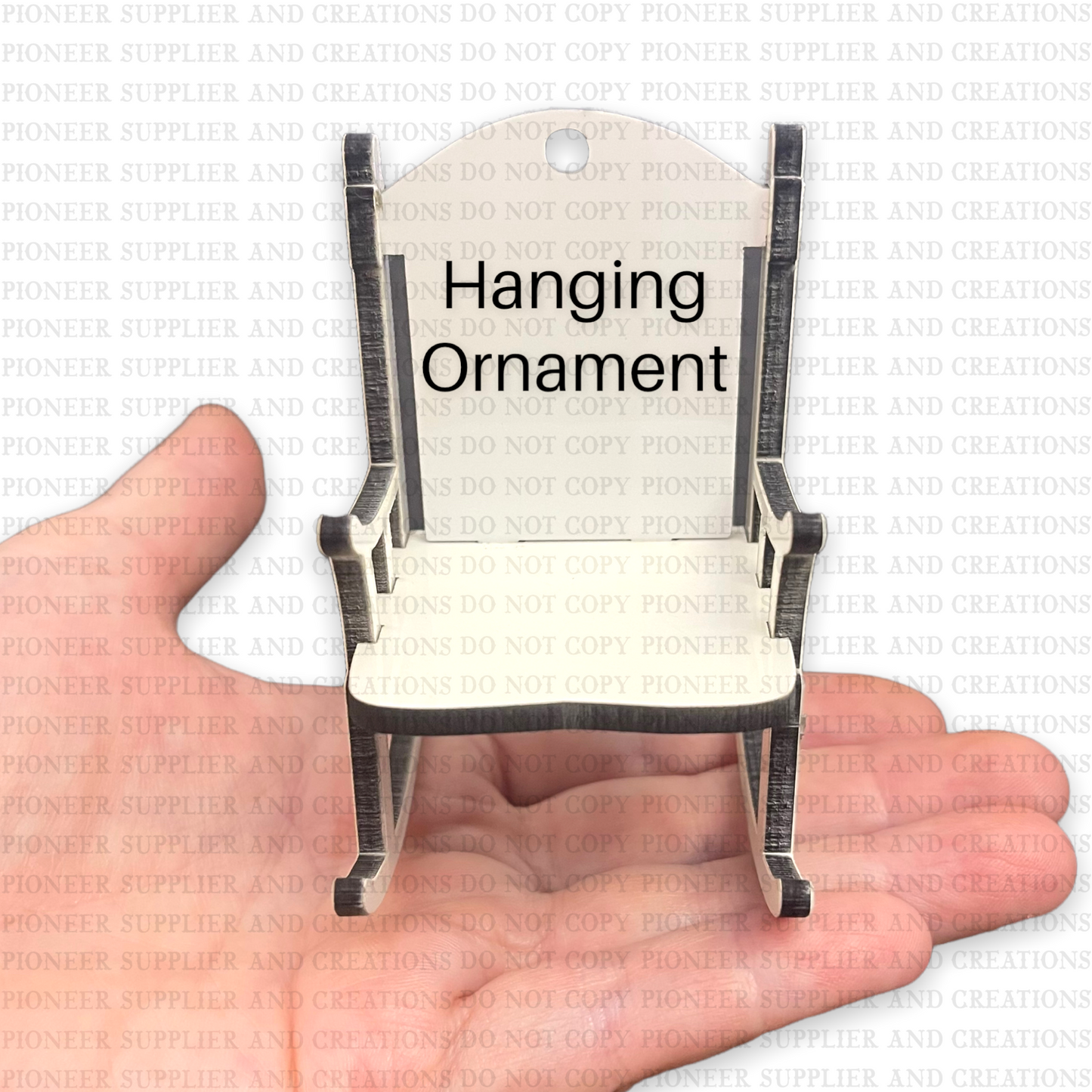 Hanging Rocking Chair Ornament Sublimation Blank