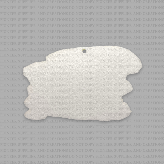 Pancake Air Freshener Sublimation Blank