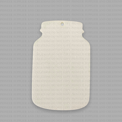 Mason Jar Air Freshener Sublimation Blank