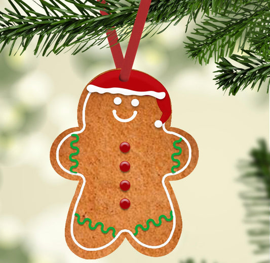 Gingerbread Ornament Sublimation Blank
