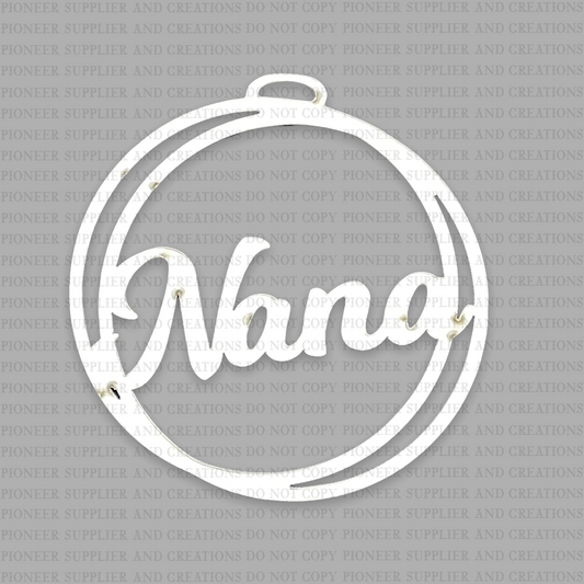 Nana Car Charm Sublimation Blank Style 2
