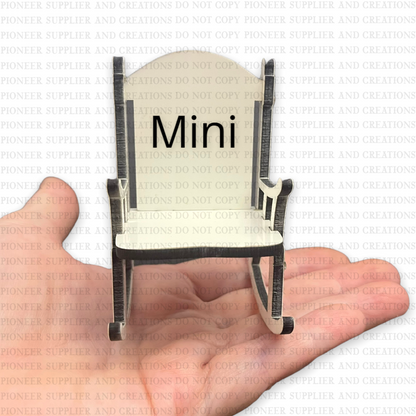 Small Desktop Rocking Chair Sublimation Blank