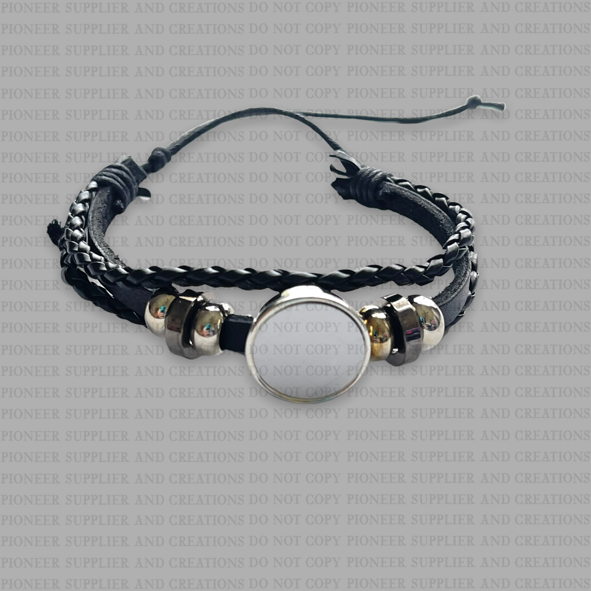 Black Cuff Bracelet Sublimation Blank - Pioneer Supplier & Creations