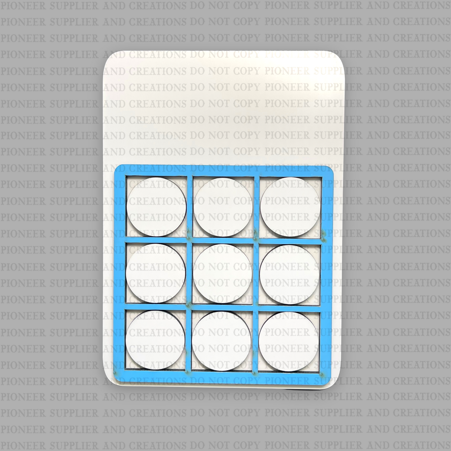 Tic Tac Toe Board Game Sublimation Blank (12pcs)