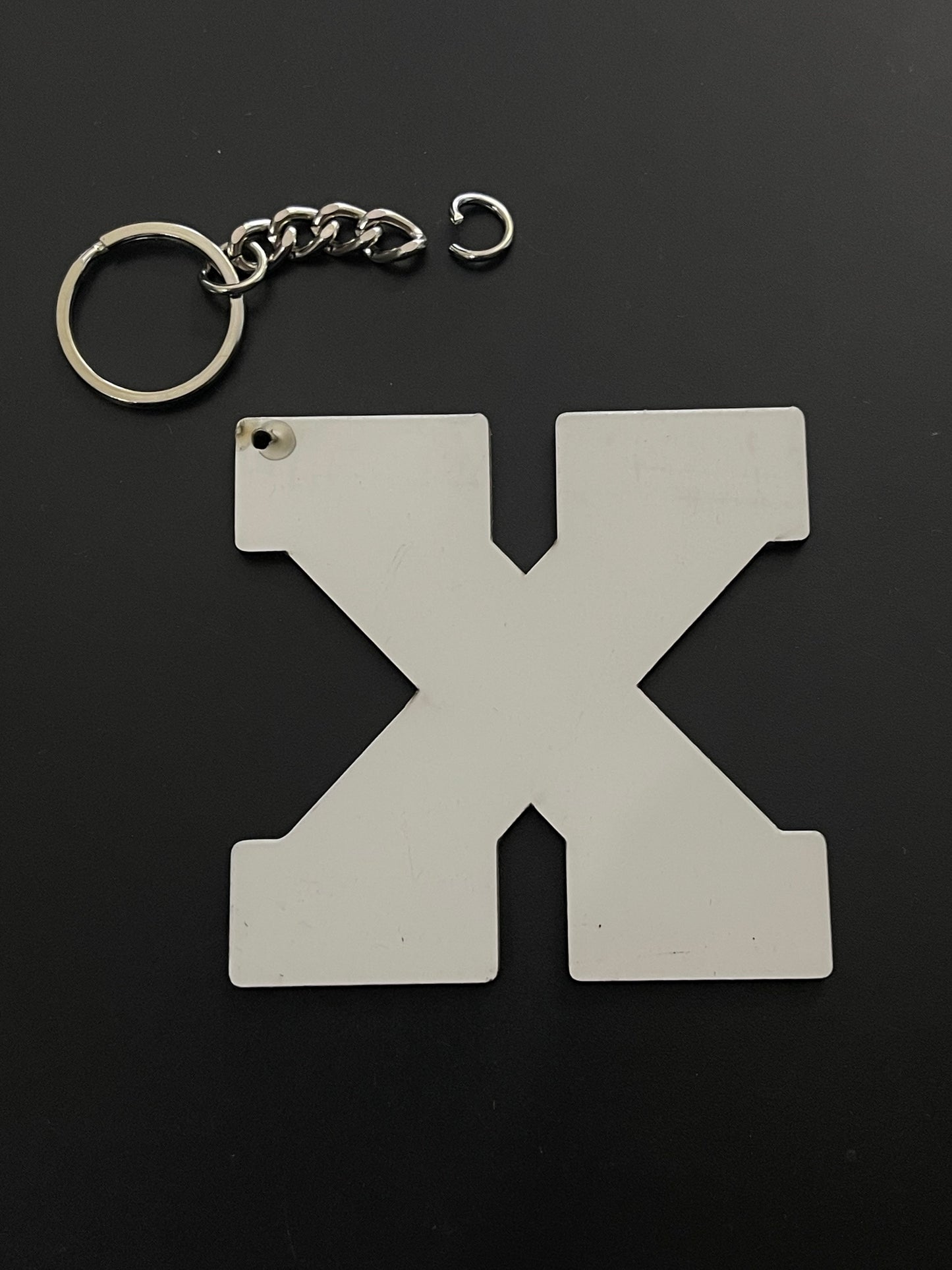 Varsity Alphabet Letter Keychain Sublimation Blank