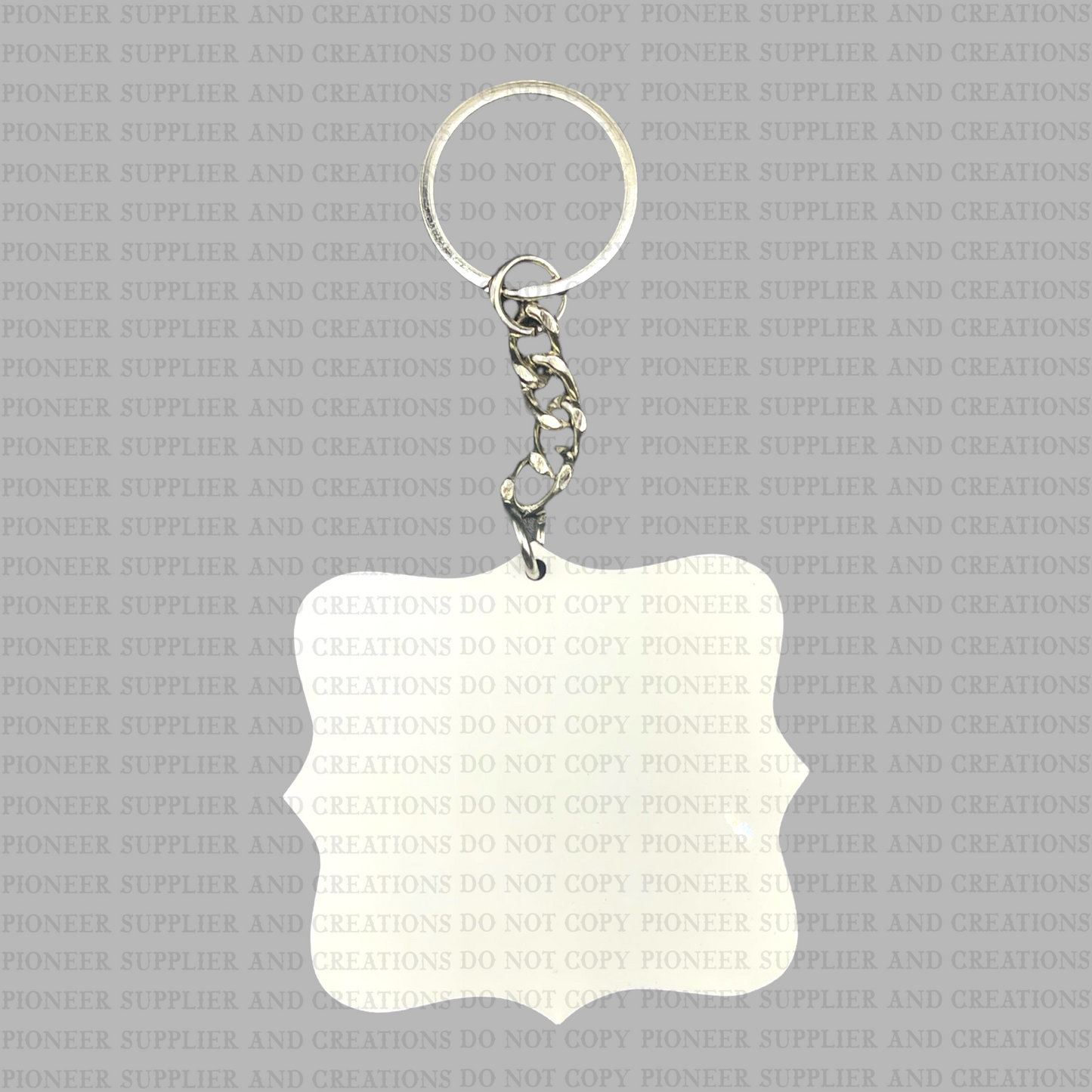 Square Luxe Keychain Sublimation Blank | Style 12