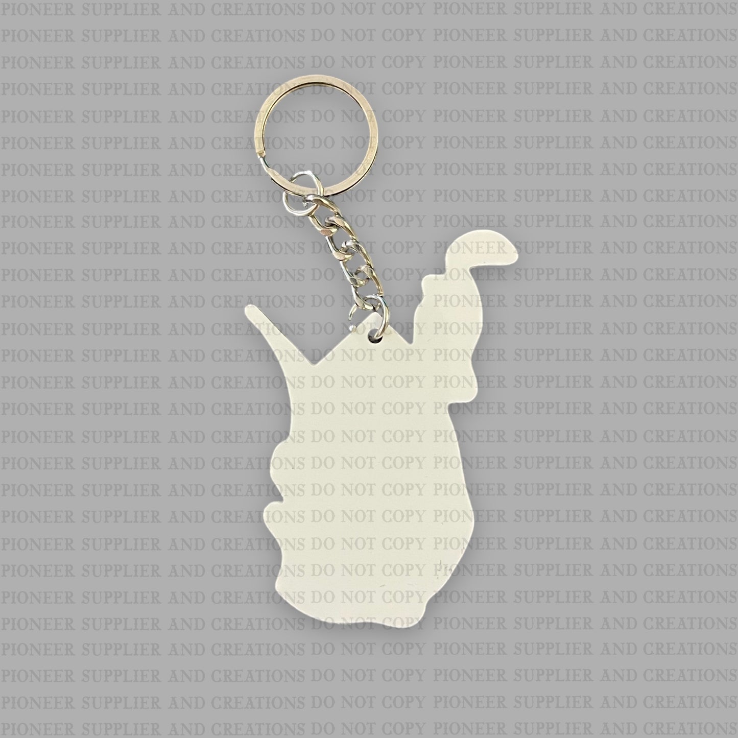 West Virginia State Shaped Keychain Sublimation Blank