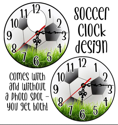 9" Standing Clock Sublimation Blank with hardware