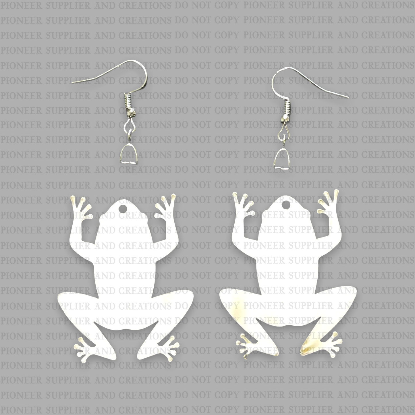 Frog Shaped Earring Sublimation Blanks