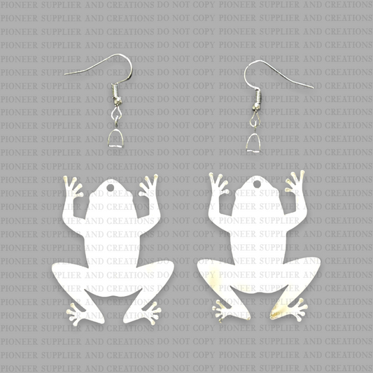 Frog Shaped Earring Sublimation Blanks