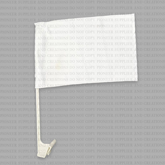 Car Flag Sublimation Blank | 8”x12” Double Sided - Pioneer Supplier & Creations