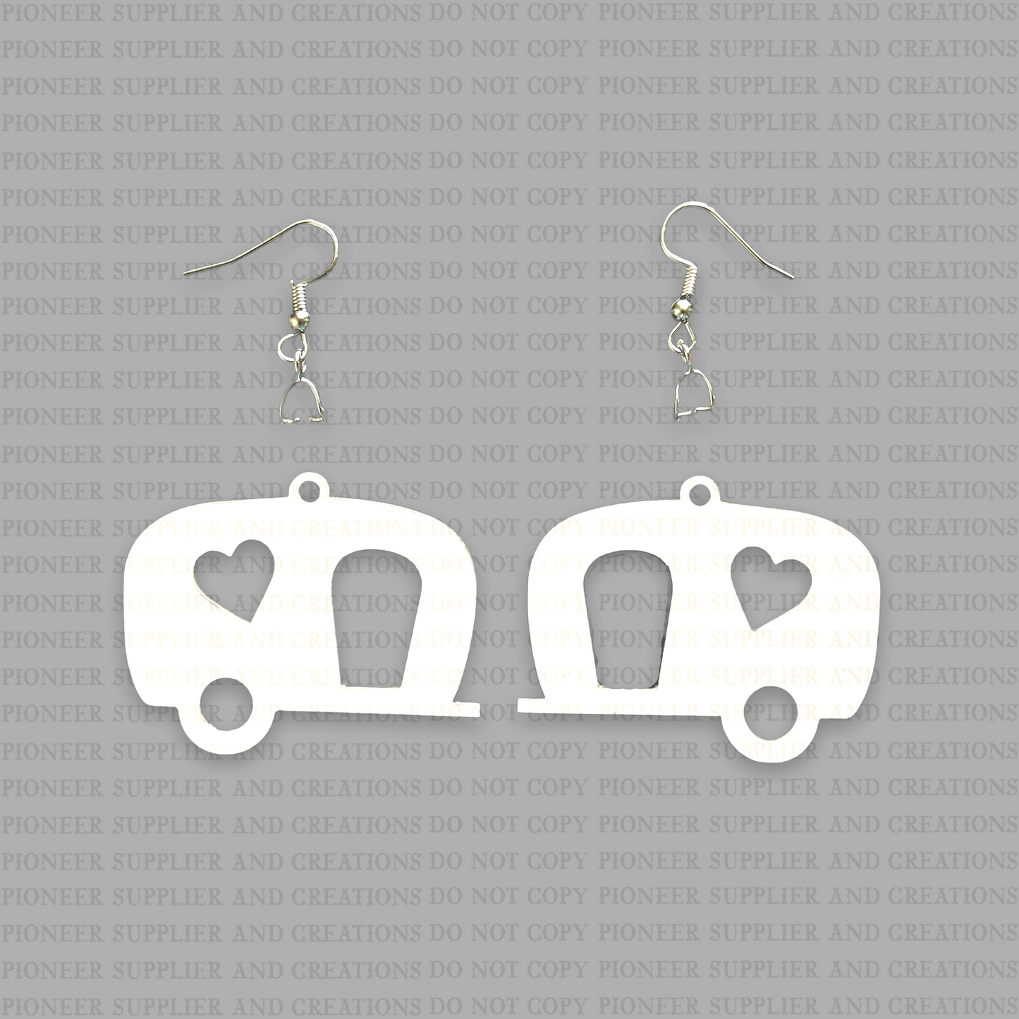 Camper Shaped Earring Sublimation Blanks