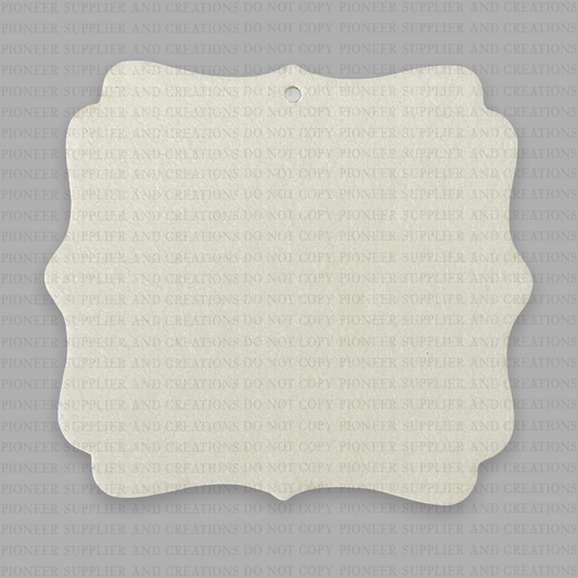 Style 2 Air Freshener Sublimation Blank