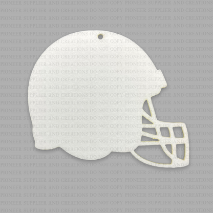 blank white football helmet Football Helmet Air Freshener Sublimation Blank – Pioneer Supplier & Creations