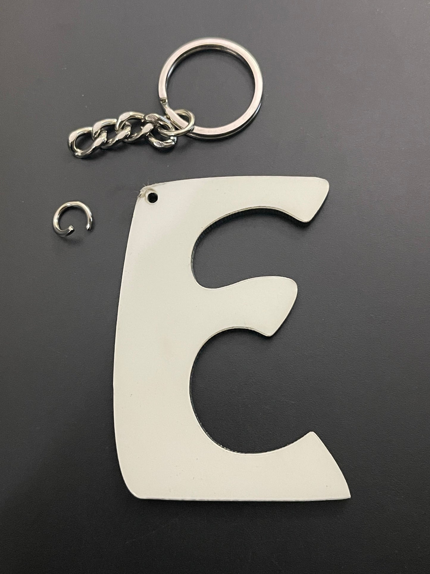 Groovy Initial Keychain Sublimation Blank