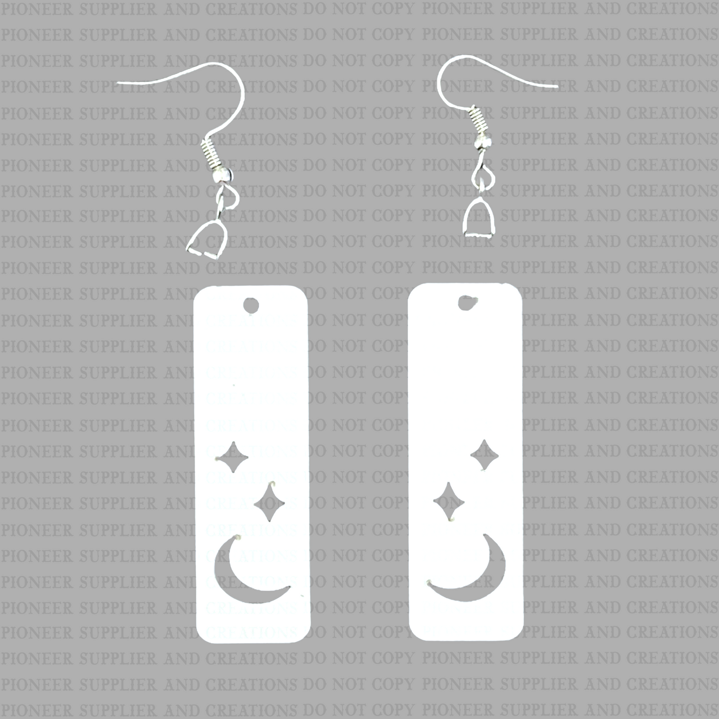Starry Night Bar Shaped Earring Sublimation Blanks