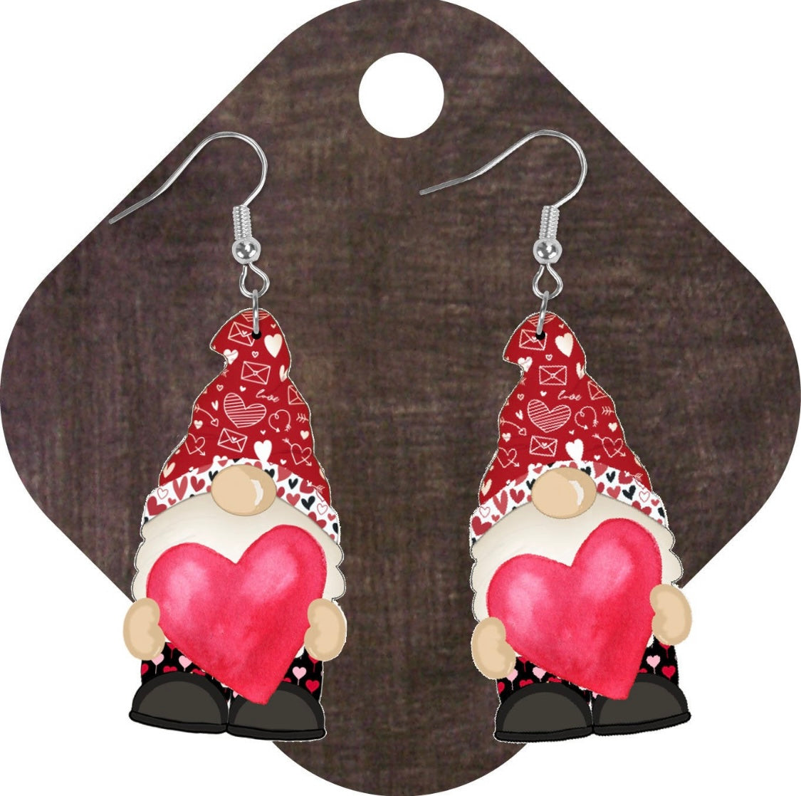 Holiday Gnome Shaped Earring Sublimation Blanks | Tina Braddock